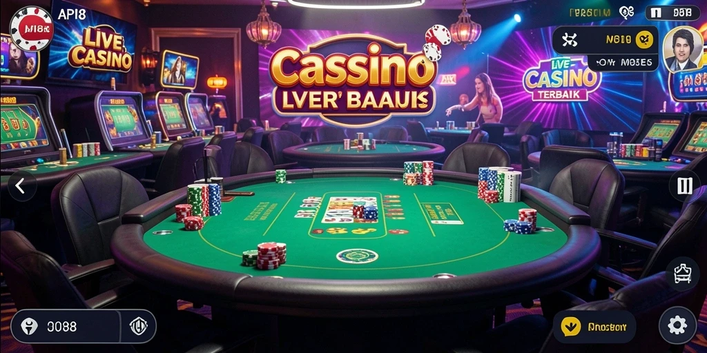 Screenshot API88 menampilkan gameplay Live Casino yang mendebarkan.
