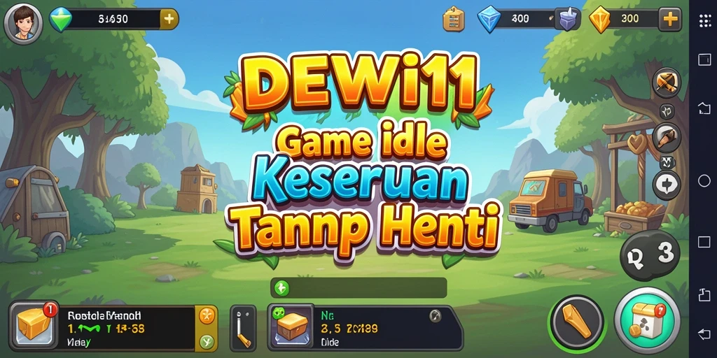 Tampilan gameplay DEWI11 yang menarik dan memikat pemain dengan elemen Idle.