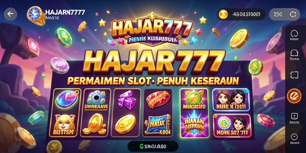 Gameplay slot seru dan menarik di HAJAR777.
