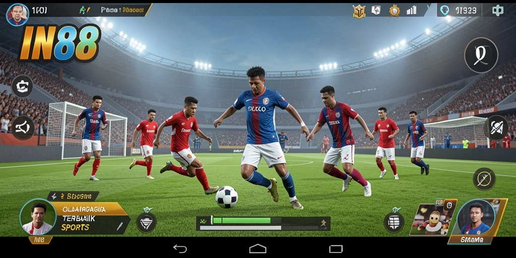 Tampilan gameplay mendebarkan dalam IN88 yang menggugah semangat olahraga.