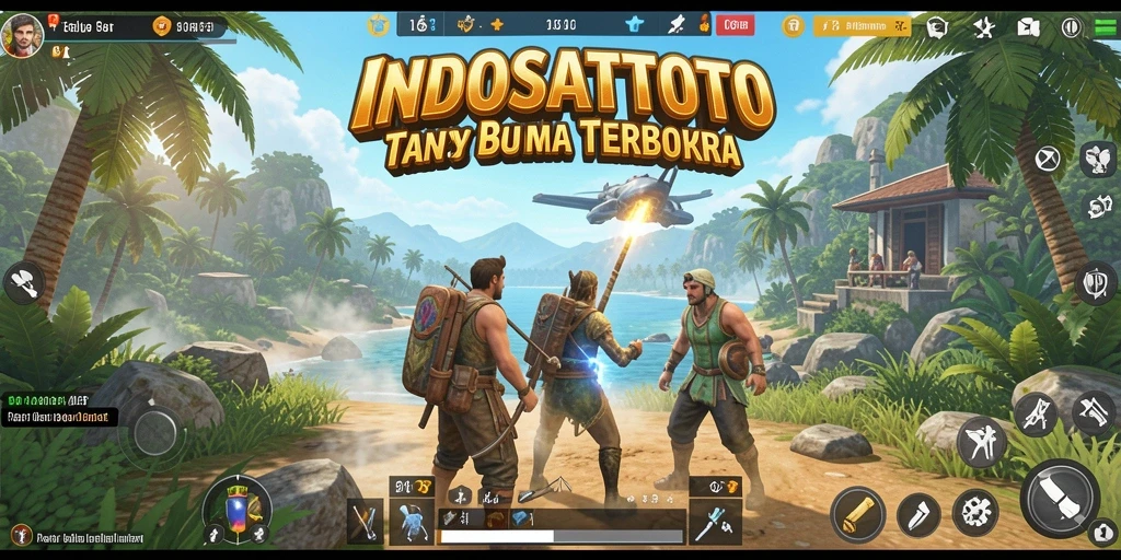 Screenshot INDOSATTOTO menampilkan pengembaraan seru di dunia terbuka.