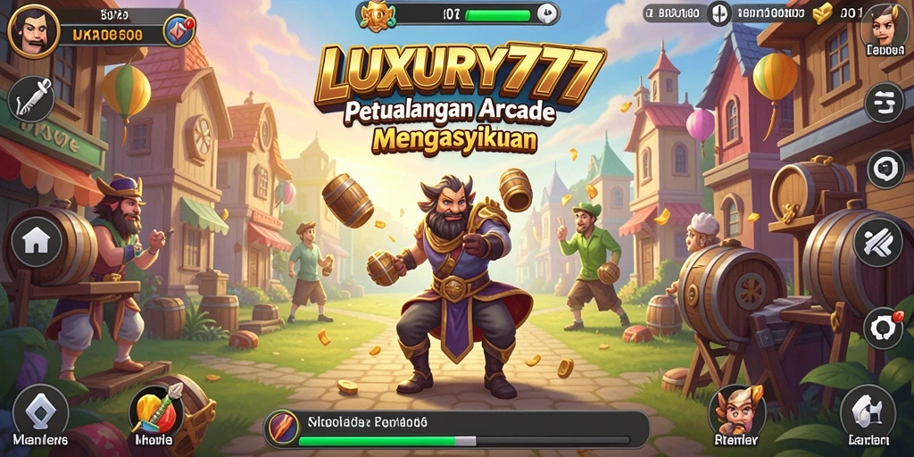 Screenshot gameplay LUXURY777 menunjukkan aksi mengasyikkan dan grafis menarik.