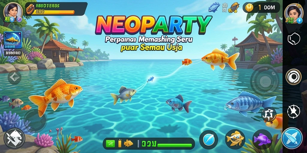 Tangkapan ikan besar di <strong>NEOPARTY</strong> menunjukkan keseruan gameplay.