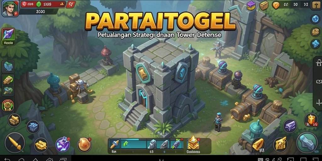 Tampilan menarik dari gameplay Tower Defense yang menantang.