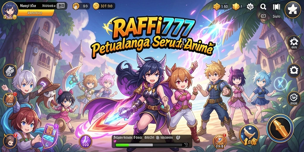 Tampilan utama gameplay RAFFI777 yang menakjubkan dan penuh aksi.