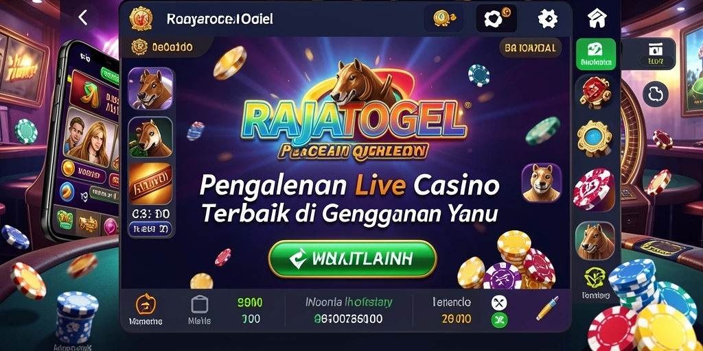Tampilan menarik gameplay Live Casino RAJATOGEL dengan dealer langsung.