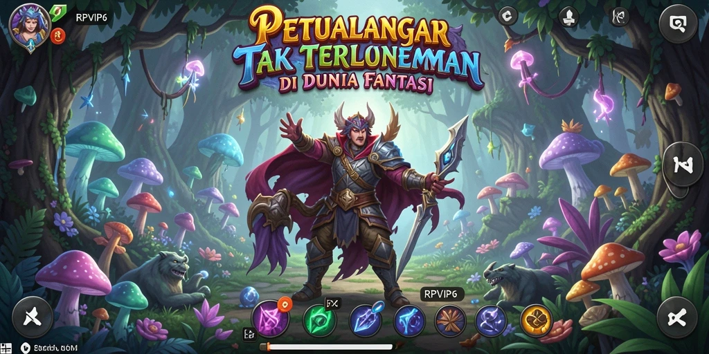 Tangkapan layar RPVIP6 menampilkan aksi seru dalam petualangan yang menantang.
