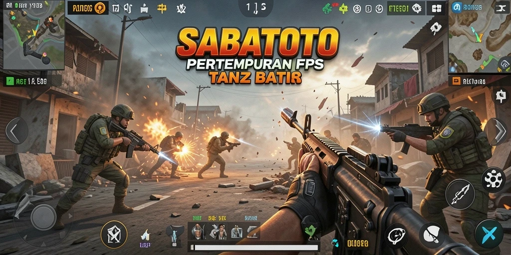 Tampilan gameplay menegangkan dalam SABATOTO dengan aksi penuh adrenalin.