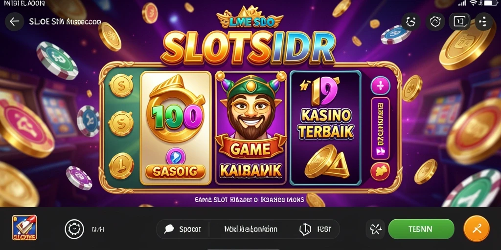 Tangkapan layar SLOTSIDR menampilkan gameplay slot yang seru dan variatif.