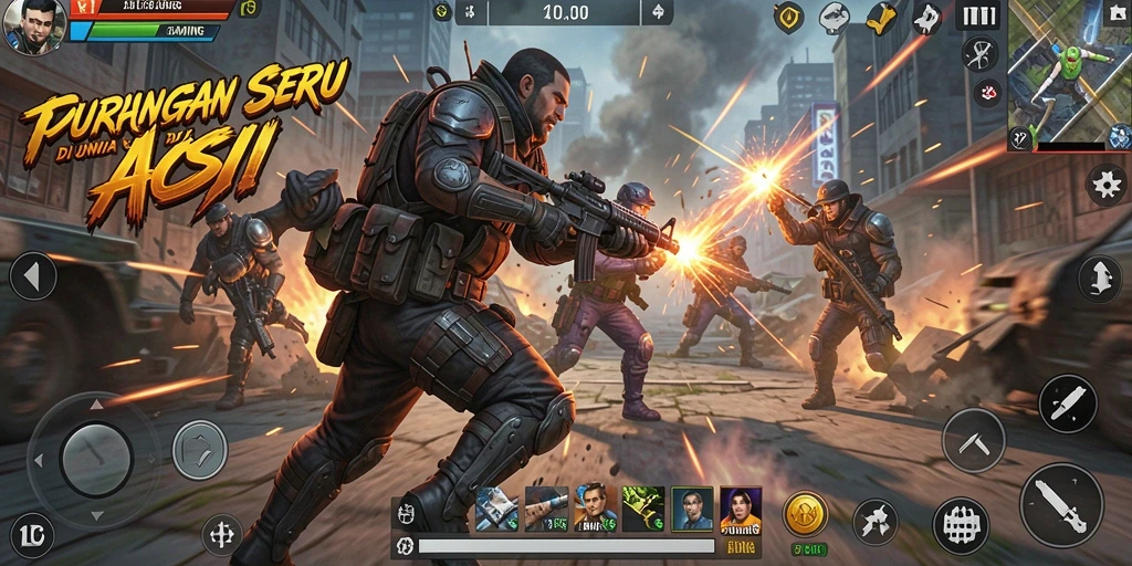 Gameplay seru dalam SOBATGAMING dengan pertempuran yang mendebarkan.