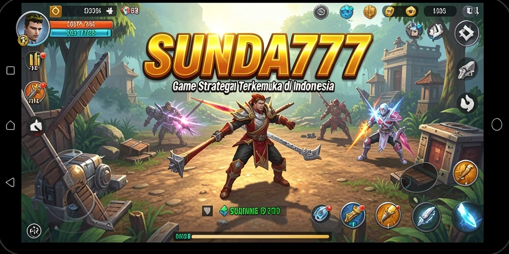Tangkapan layar SUNDA777 menampilkan aksi pertempuran yang mendebarkan.